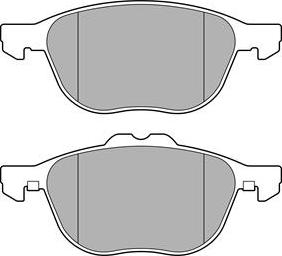 Delphi LP3650 - Тормозные колодки, дисковые, комплект unicars.by