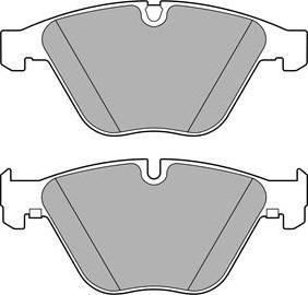 BMW 34116784129 - Тормозные колодки, дисковые, комплект unicars.by