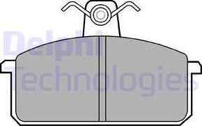 Delphi LP305 - Тормозные колодки, дисковые, комплект unicars.by