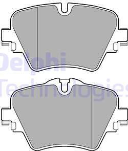 Delphi LP3182 - Тормозные колодки, дисковые, комплект unicars.by