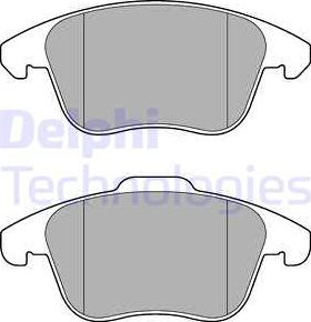 Delphi LP3175-18B1 - Тормозные колодки, дисковые, комплект unicars.by