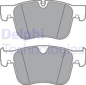 Delphi LP3384 - Тормозные колодки, дисковые, комплект unicars.by