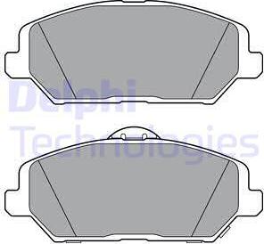 Delphi LP3385 - Тормозные колодки, дисковые, комплект unicars.by