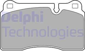 Delphi LP2009 - Тормозные колодки, дисковые, комплект unicars.by