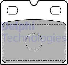 Delphi LP2112-18B1 - Тормозные колодки, дисковые, комплект unicars.by