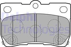 Delphi LP2130 - Тормозные колодки, дисковые, комплект unicars.by