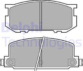 Delphi LP220 - Тормозные колодки, дисковые, комплект unicars.by