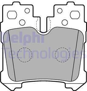 Delphi LP2214 - Тормозные колодки, дисковые, комплект unicars.by