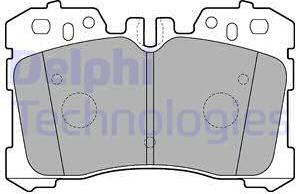 Delphi LP2213 - Тормозные колодки, дисковые, комплект unicars.by