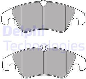 Delphi LP2715 - Тормозные колодки, дисковые, комплект unicars.by