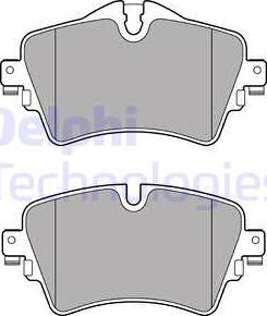 Delphi LP2717 - Тормозные колодки, дисковые, комплект unicars.by