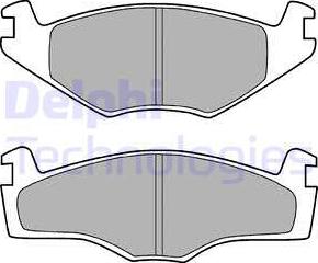 Delphi LP755 - Тормозные колодки, дисковые, комплект unicars.by