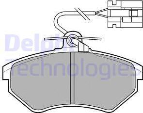 Delphi LP769 - Тормозные колодки, дисковые, комплект unicars.by