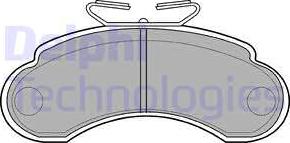 Delphi LP735 - Тормозные колодки, дисковые, комплект unicars.by