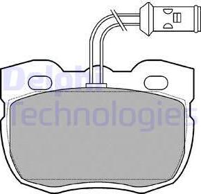 Delphi LP730 - Тормозные колодки, дисковые, комплект unicars.by