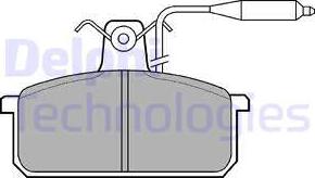 Delphi LP732 - Тормозные колодки, дисковые, комплект unicars.by