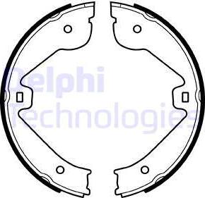 Delphi LS1995 - Комплект тормозов, ручник, парковка unicars.by