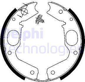 Delphi LS1898 - Комплект тормозов, ручник, парковка unicars.by