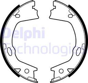 Delphi LS2153 - Комплект тормозов, ручник, парковка unicars.by