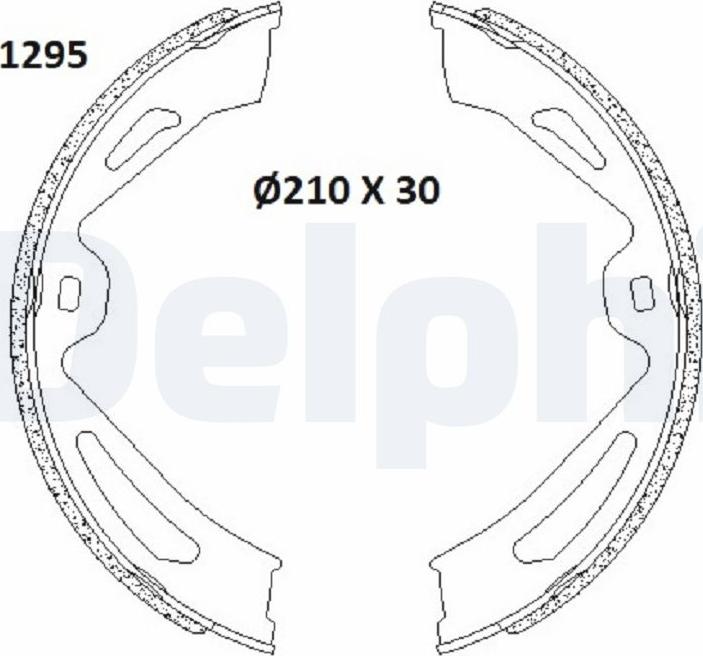 Delphi LS2179 - Комплект тормозов, ручник, парковка unicars.by