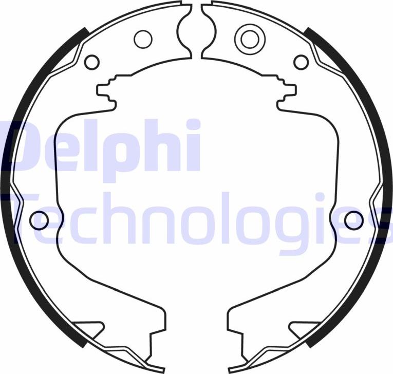 Delphi LS2170 - Комплект тормозов, ручник, парковка unicars.by