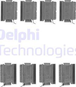 Delphi LX0649 - Комплектующие для колодок дискового тормоза unicars.by