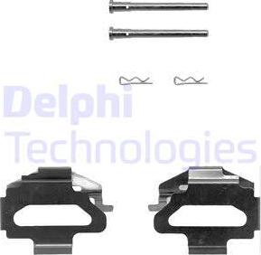 Delphi LX0150 - Комплектующие для колодок дискового тормоза unicars.by