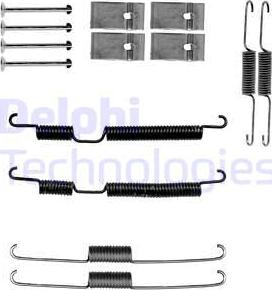 Delphi LY1417 - Комплектующие, барабанный тормозной механизм unicars.by