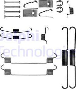 Delphi LY1421 - Комплектующие, барабанный тормозной механизм unicars.by