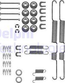 Delphi LY1191 - Комплектующие, барабанный тормозной механизм unicars.by