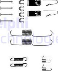 Delphi LY1144 - Комплектующие, барабанный тормозной механизм unicars.by