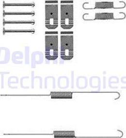 Delphi LY1382 - Комплектующие, барабанный тормозной механизм unicars.by