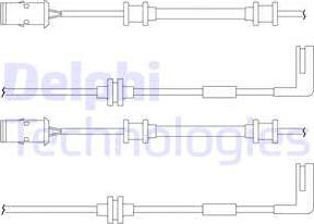 Delphi LZ0148 - Сигнализатор, износ тормозных колодок unicars.by