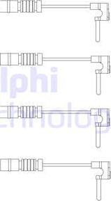 Delphi LZ0120 - Сигнализатор, износ тормозных колодок unicars.by