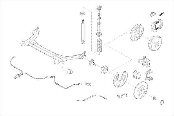 Delphi OE-VW-000018605-R - Подвеска колеса unicars.by