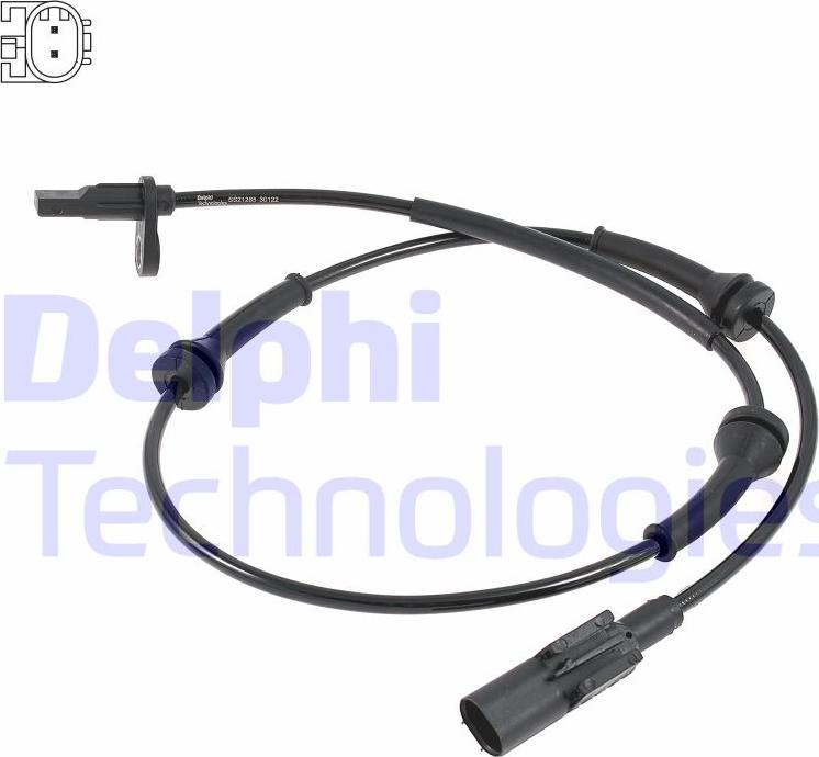 Delphi SS21265-12B1 - Датчик ABS, частота вращения колеса unicars.by