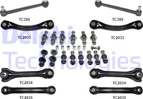 Delphi TC1600KIT - Подвеска колеса, комплект unicars.by