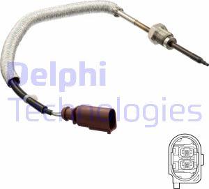 Delphi TS30162 - Датчик, температура выхлопных газов unicars.by