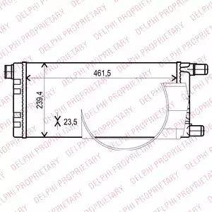 Delphi TSP0524001 - Радиатор, охлаждение двигателя unicars.by