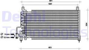 Delphi TSP0225049 - Конденсатор кондиционера unicars.by