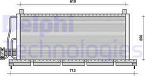 Delphi TSP0225046 - Конденсатор кондиционера unicars.by