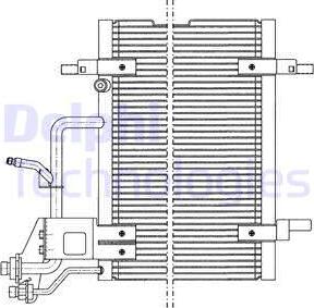 Delphi TSP0225011 - Конденсатор кондиционера unicars.by