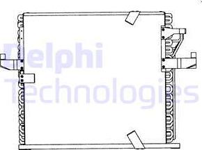 Delphi TSP0225186 - Конденсатор кондиционера unicars.by