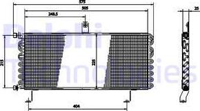 Delphi TSP0225175 - Конденсатор кондиционера unicars.by