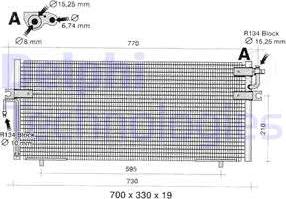 Delphi TSP0225350 - Конденсатор кондиционера unicars.by