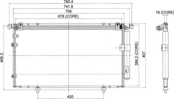 Denso 477-0506 - Конденсатор кондиционера unicars.by