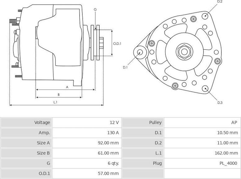 Denso 1042103460 - Генератор unicars.by