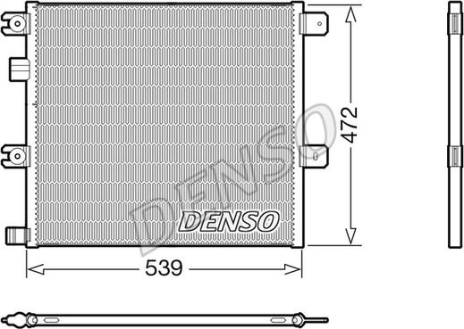 Denso DCN99077 - Конденсатор кондиционера unicars.by