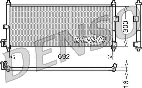 Denso DCN46011 - Конденсатор кондиционера unicars.by