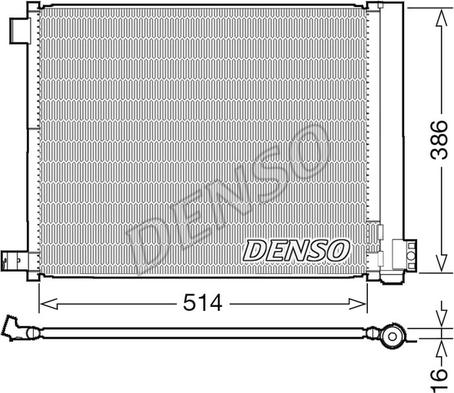 Denso DCN46022 - Конденсатор кондиционера unicars.by